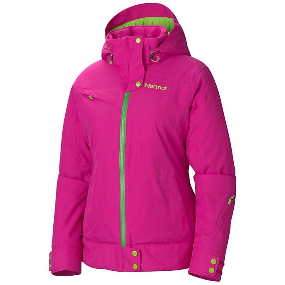 Marmot sublette ski winter coat jacket, size s, pink